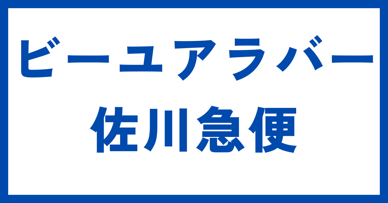 ビーユアラバー佐川急便